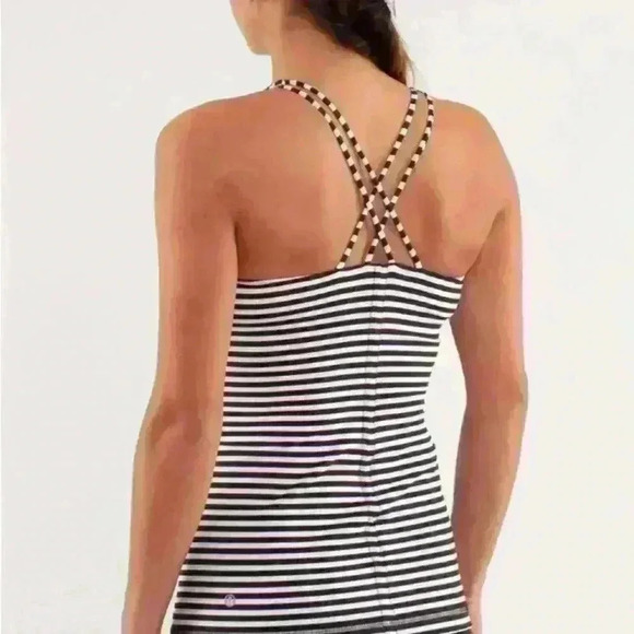 Lululemon Free  To Be Tank
Classic Stripe Black White - Picture 3 of 6